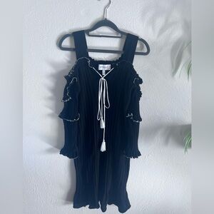 Derek Lam Black Dress with White Trim